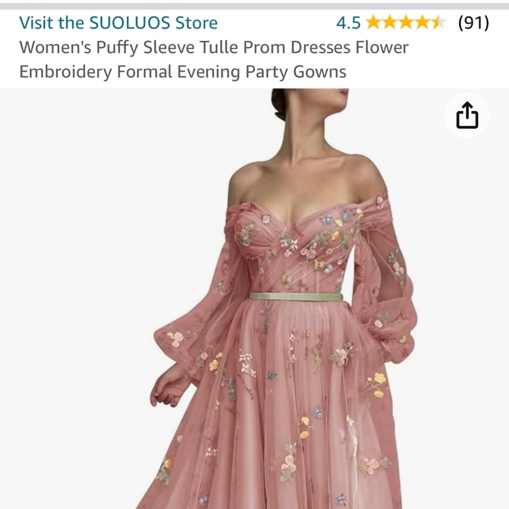 Prom/Homecoming Fairytale Sz 8 Dress by Suoluos NWOT